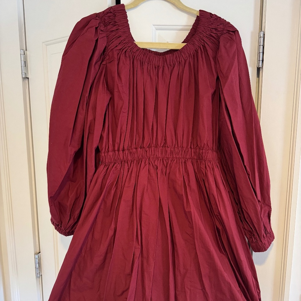 Ulla Johnson Martine Dress Bordeaux Size 10